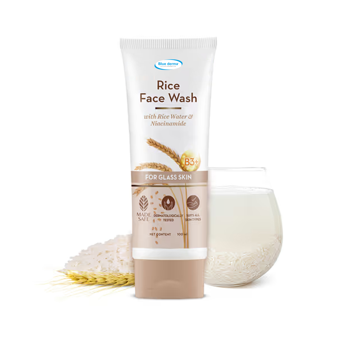 Rice-Face-Wash-With-Rice-Water-&-Niacinamide-for-Glass-Skin---100-ml